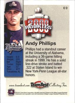 2000 Team Best Rookies #69 Andy Phillips Back