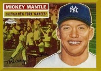 2009 Topps - Mickey Mantle Gold Refractors #2 Mickey Mantle Front