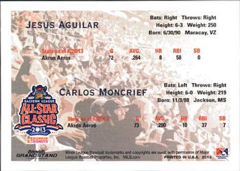2013 Grandstand Eastern League All-Stars #6 Jesus Aguilar / Carlos Moncrief Back