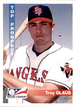1998 Grandstand Texas League Top Prospects #NNO Troy Glaus Front
