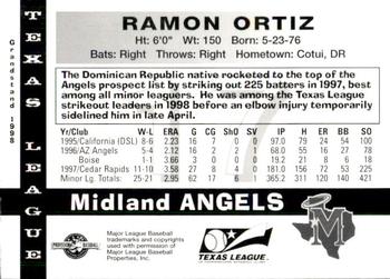 1998 Grandstand Texas League Top Prospects #NNO Ramon Ortiz Back