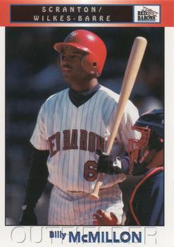 1999 Blueline Scranton/Wilkes-Barre Red Barons #24 Billy McMillon Front