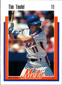 1989 Kahn's New York Mets #NNO Tim Teufel Front