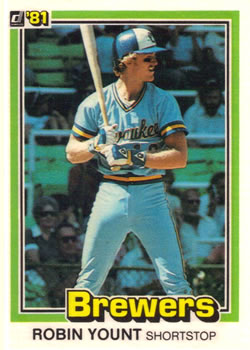 1981 Donruss #323 Robin Yount Front