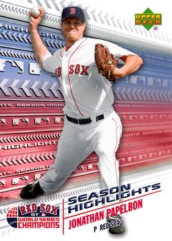 2007 Upper Deck World Series Champions Boston Red Sox #SH2 Jonathan Papelbon Front