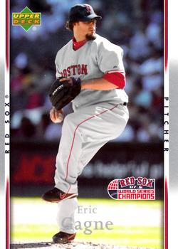 2007 Upper Deck World Series Champions Boston Red Sox #7 Eric Gagne Front
