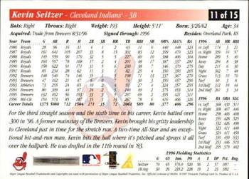 1997 Score Cleveland Indians Update #11 Kevin Seitzer Back