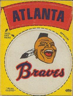 1969 Fleer Patches #NNO Atlanta Braves Logo Front