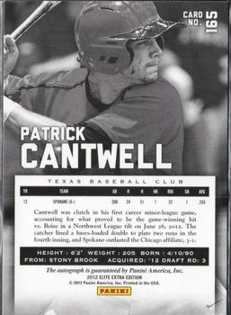 2012 Panini Elite Extra Edition - Signature Green Ink #165 Patrick Cantwell Back