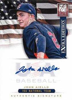 2012 Panini Elite Extra Edition - USA Baseball 15U Signatures #1 John Aiello Front