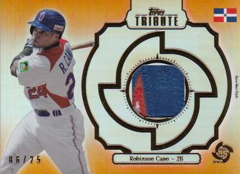 2013 Topps Tribute WBC - Prime Patches Orange #WPP-RC Robinson Cano Front