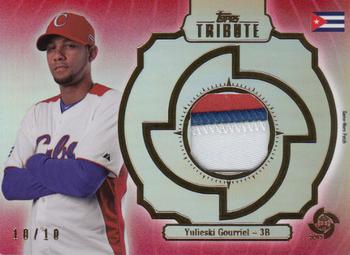 2013 Topps Tribute WBC - Prime Patches Red #WPP-YG Yulieski Gourriel Front