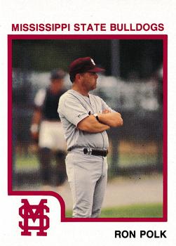 1992 Mississippi State Bulldogs #NNO Ron Polk Front