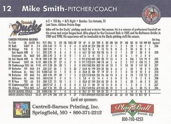 1999 Play Ball Ozark Mountain Ducks #12 Mike Smith Back