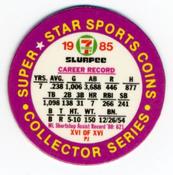 1985 7-Eleven Super Star Sports Coins: Central Region #XVI PJ Ozzie Smith Back