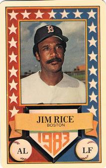 1983 Perma-Graphics All-Star Credit Cards #4 Jim Rice Front