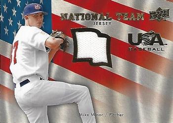 2008 Upper Deck - USA National Team Jerseys #USA-MM Mike Minor Front