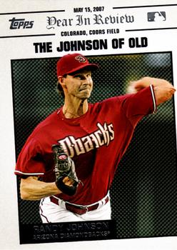 2008 Topps - Year in Review #YR45 Randy Johnson Front
