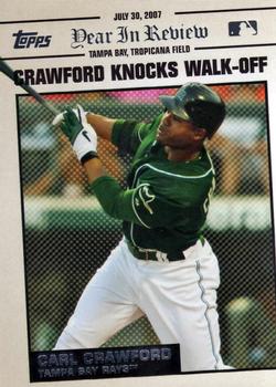 2008 Topps - Year in Review #YR120 Carl Crawford Front