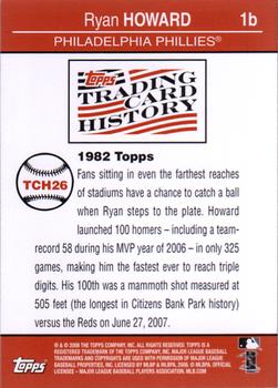 2008 Topps - Trading Card History #TCH26 Ryan Howard Back