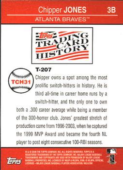 2008 Topps - Trading Card History #TCH31 Chipper Jones Back