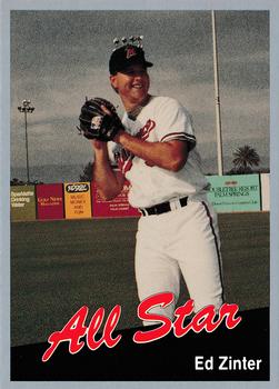 1991 Cal League All-Stars #10 Ed Zinter Front