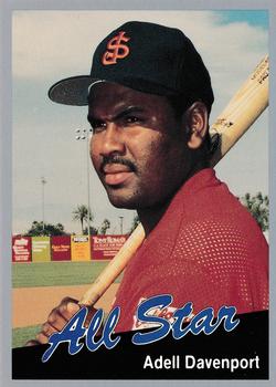 1991 Cal League All-Stars #29 Adell Davenport Front