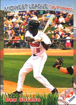 2009 Grandstand Midwest League Top Prospects #NNO Dee Gordon Front