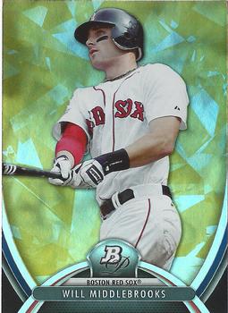 2013 Bowman Platinum - Gold #60 Will Middlebrooks Front