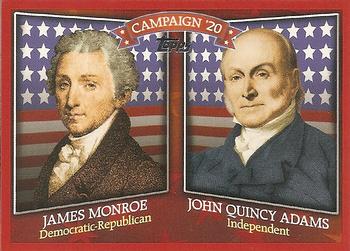 2008 Topps - Historical Campaign Match-Ups #HCM-1820 James Monroe / John Quincy Adams Front