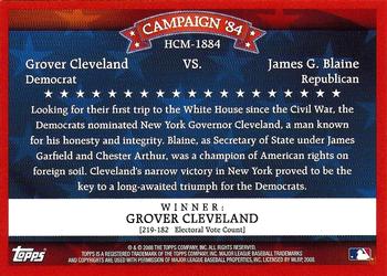 2008 Topps - Historical Campaign Match-Ups #HCM-1884 Grover Cleveland / James G. Blaine Back