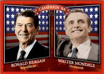 2008 Topps - Historical Campaign Match-Ups #HCM-1984 Ronald Reagan / Walter Mondale Front