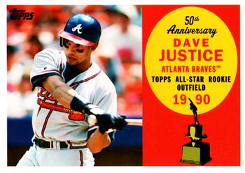 2008 Topps - All-Rookie Team 50th Anniversary #AR7 David Justice Front