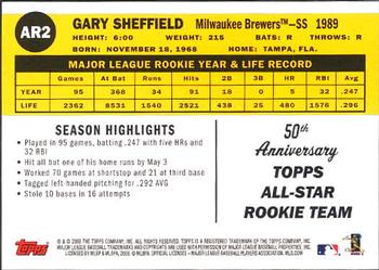 2008 Topps - All-Rookie Team 50th Anniversary #AR2 Gary Sheffield Back