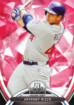 2013 Bowman Platinum - Ruby #18 Anthony Rizzo Front