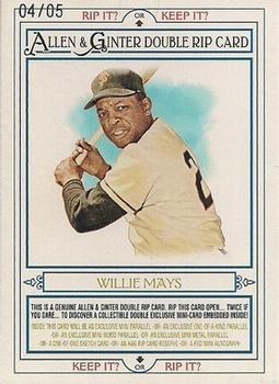 2013 Topps Allen & Ginter - Double Rip Cards #RIP-148 Sandy Koufax / Willie Mays Front