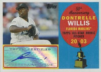 2008 Topps - All-Rookie Team 50th Anniversary Autographs #ARA-DW Dontrelle Willis Front