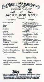2013 Topps Allen & Ginter - Mini #42 Jackie Robinson Back