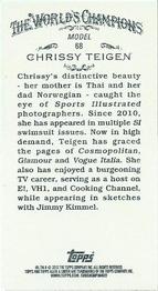 2013 Topps Allen & Ginter - Mini #68 Chrissy Teigen Back