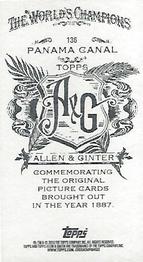 2013 Topps Allen & Ginter - Mini A & G Back #136 Panama Canal Back