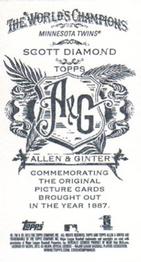 2013 Topps Allen & Ginter - Mini No Card Number #NNO Scott Diamond Back