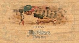 2013 Topps Allen & Ginter - Mini Wood #148 Justin Upton Front