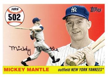 2008 Topps - Mickey Mantle Home Run History #MHR502 Mickey Mantle Front