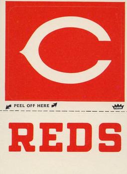 1978 Fleer Grand Slam Hi-Gloss Stickers #NNO Cincinnati Reds Monogram Front