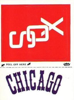 1978 Fleer Grand Slam Hi-Gloss Stickers #NNO Chicago White Sox Monogram Front