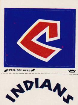 1979 Fleer Grand Slam Hi-Gloss Stickers #NNO Cleveland Indians Monogram Front