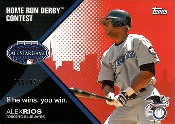 2008 Topps - Home Run Derby Contest #NNO Alex Rios Front