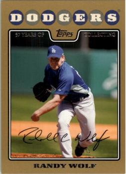 2008 Topps - Gold #9 Randy Wolf Front