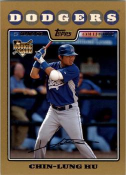 2008 Topps - Gold #23 Chin-Lung Hu Front