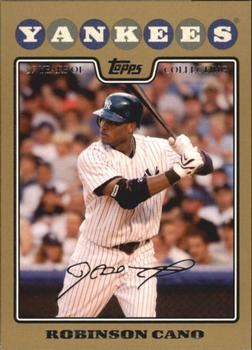 2008 Topps - Gold #136 Robinson Cano Front